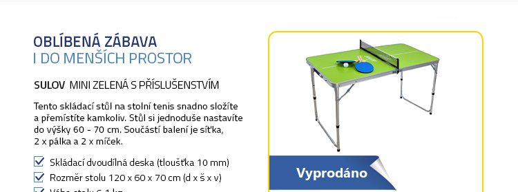 SULOV MINI zelená s příslušenstvím