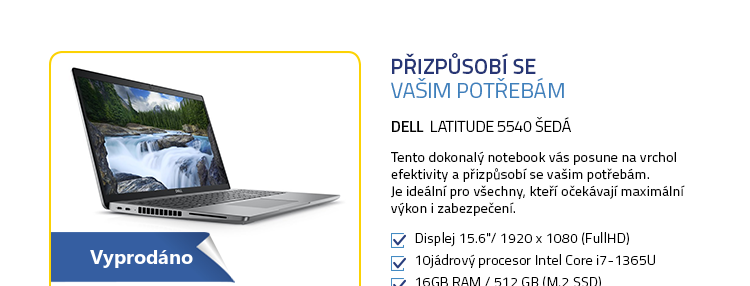 Notebook DELL Latitude 5540 šedá