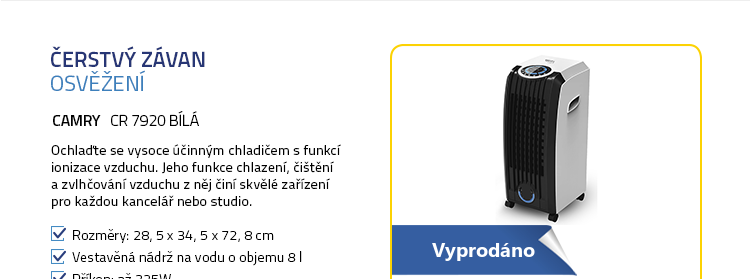 Camry CR 7920 bílá