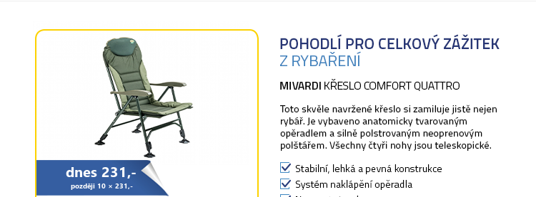 Mivardi Křeslo Comfort Quattro