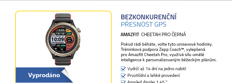 Amazfit Cheetah Pro Černá