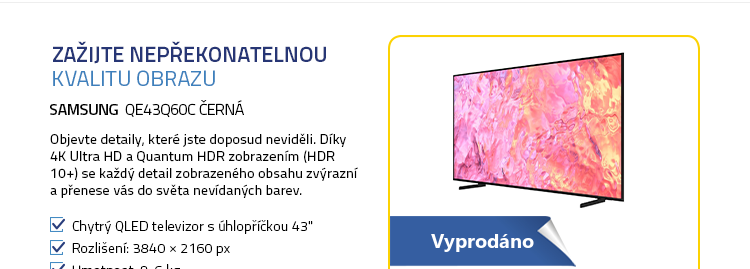 43" SAMSUNG QE43Q60C černá