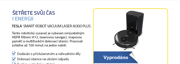 Tesla Smart Robot Vacuum Laser AI300 Plus
