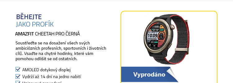 Amazfit Cheetah Pro Černá