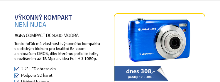 Agfa Compact DC 8200 modrá