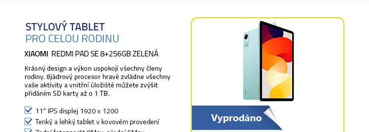 Xiaomi Redmi Pad SE 8+256GB zelená