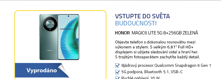 Mobilní telefon - HONOR Magic6 lite 5G 8+256GB zelená