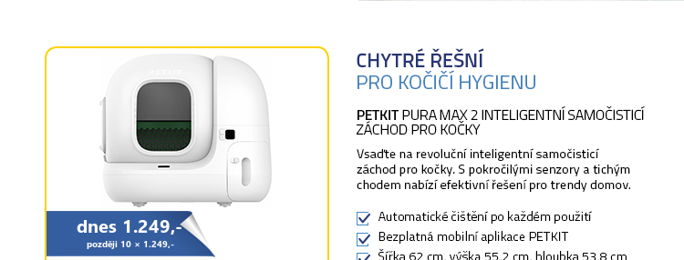 PetKit Pura MAX 2 inteligentní samočisticí záchod pro kočky