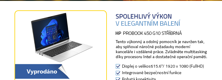 HP ProBook 450 G10 stříbrná