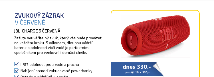 JBL Charge 5 červená