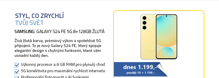 SAMSUNG Galaxy S24 FE 5G 8+128GB žlutá