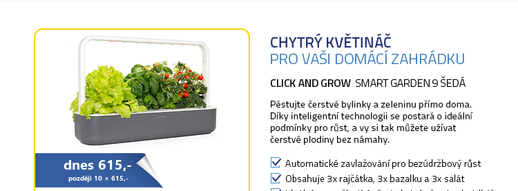 Click And Grow Smart Garden 9 šedá