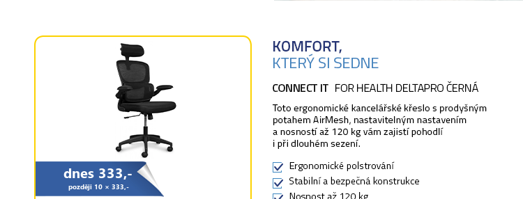 CONNECT IT FOR HEALTH DeltaPro černá