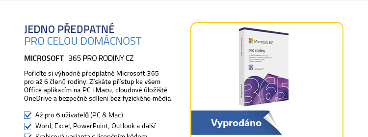 Microsoft 365 pro rodiny CZ