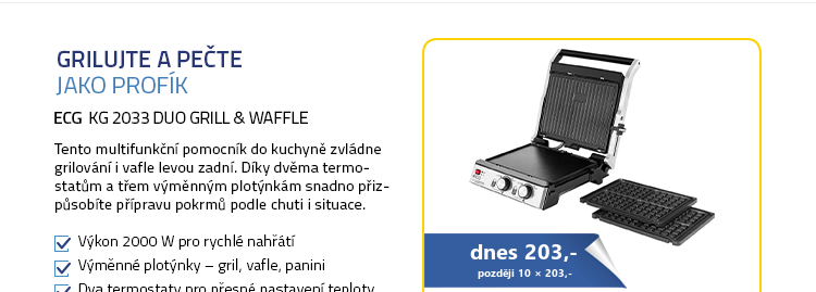ECG KG 2033 Duo Grill & Waffle