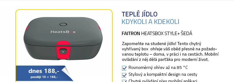 Faitron HeatsBox STYLE+ šedá