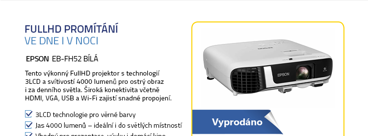 EPSON EB-FH52 bílá