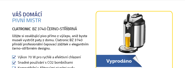 Clatronic BZ 3740 černo-stříbrná