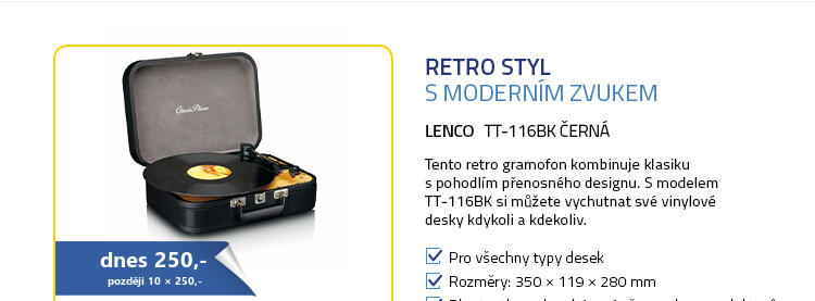 Lenco TT-116BK černá