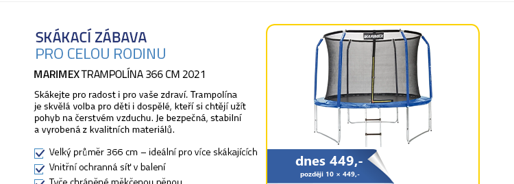 Marimex trampolína 366 cm 2021