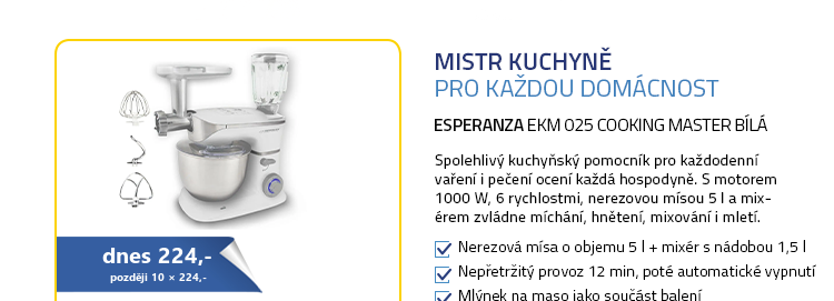 Esperanza EKM 025 Cooking Master bílá
