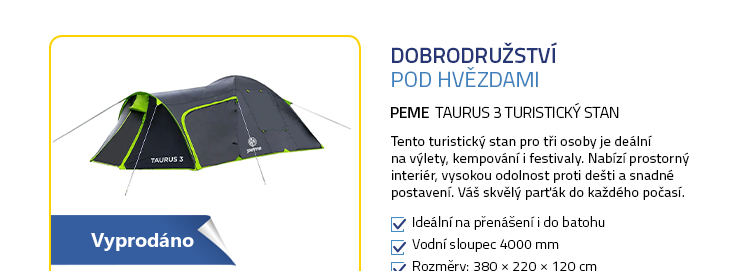 Peme Taurus 3 Turistický stan