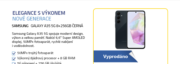 SAMSUNG Galaxy A35 5G 8+256GB černá
