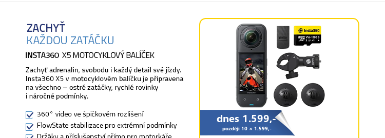 Insta360 X5 Motocyklový balíček