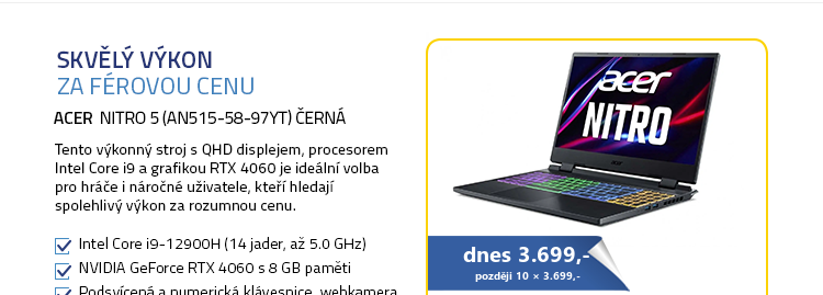 Acer Nitro 5 (AN515-58-97YT) černá