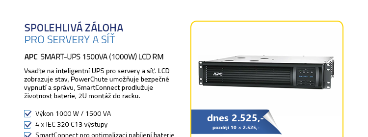 APC Smart-UPS 1500VA (1000W) LCD RM