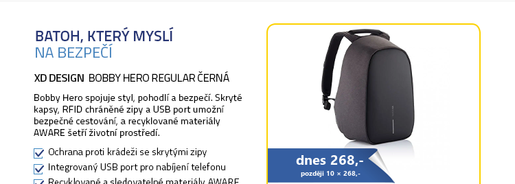 XD Design Bobby Hero Regular černá