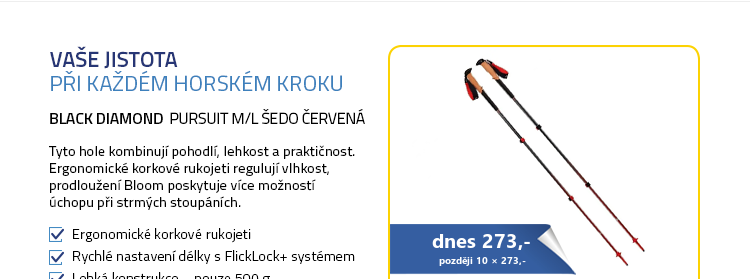 Black Diamond Pursuit M/L šedo červená