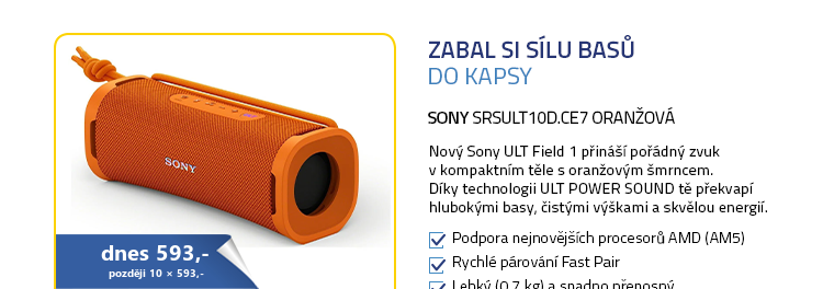 SONY SRSULT10D.CE7 oranžová