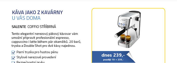 Salente Coffio stříbrná