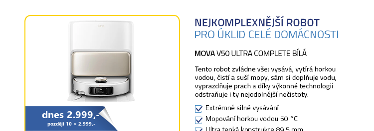 MOVA V50 Ultra Complete bílá