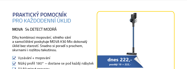 MOVA S4 Detect modrá