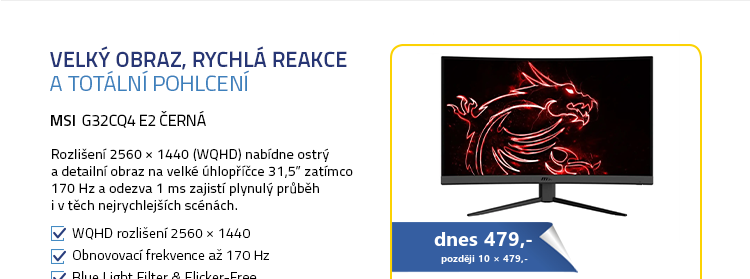 31.5" MSI G32CQ4 E2 černá