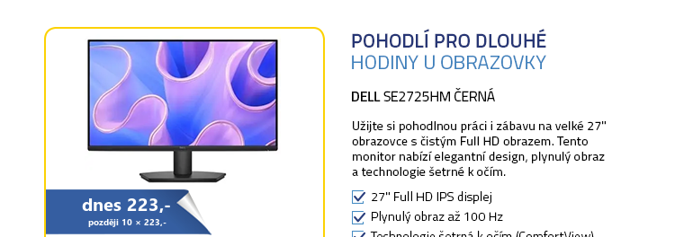 27" DELL SE2725HM černá