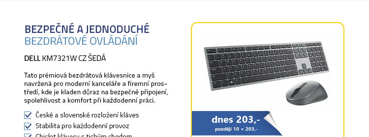 DELL KM7321W CZ šedá