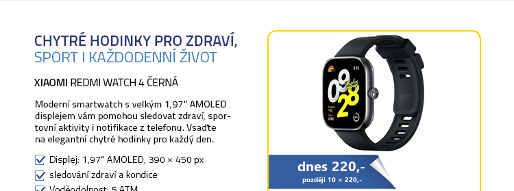 Xiaomi Redmi Watch 4 černá