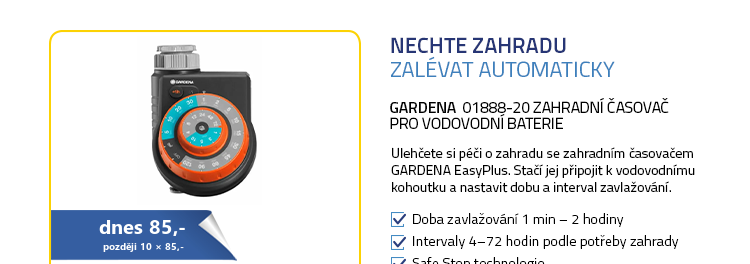 Gardena 01888-20 Zahradní časovač pro vodovodní baterie