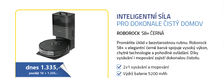 Roborock S8+ černá