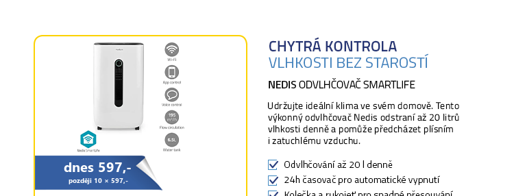 Nedis Odvlhčovač SmartLife