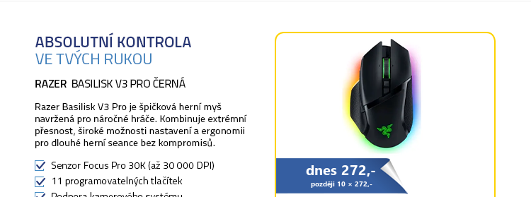 Razer Basilisk V3 Pro černá