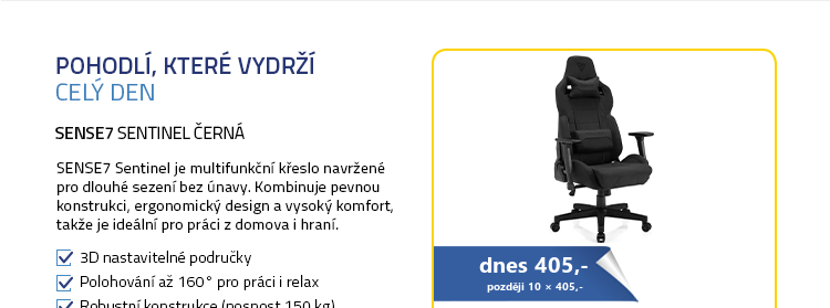 SENSE7 Sentinel černá