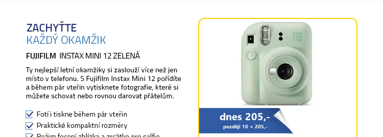 Fujifilm INSTAX MINI 12 zelená