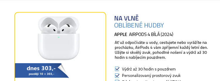 Apple AirPods 4 bílá (2024)