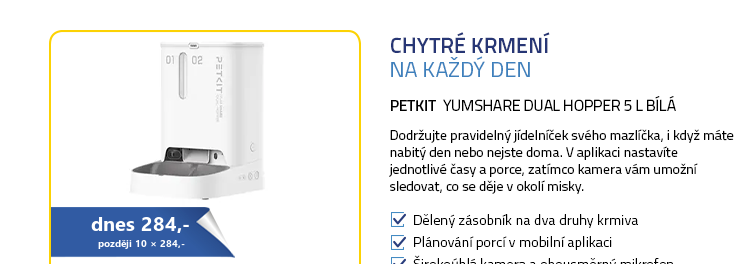 PetKit Yumshare Dual Hopper 5 L bílá
