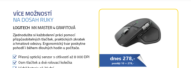 Logitech MX Master 4 grafitová
