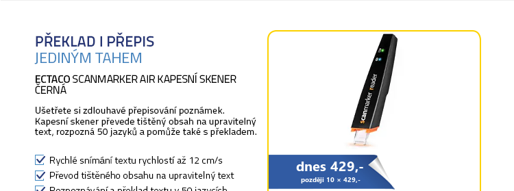 Ectaco Scanmarker Air kapesní skener černá